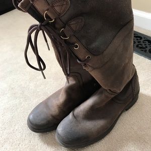 Ugg riding boots size 7.5.  Sheepskin lined soles.  Waterproof, super warm.